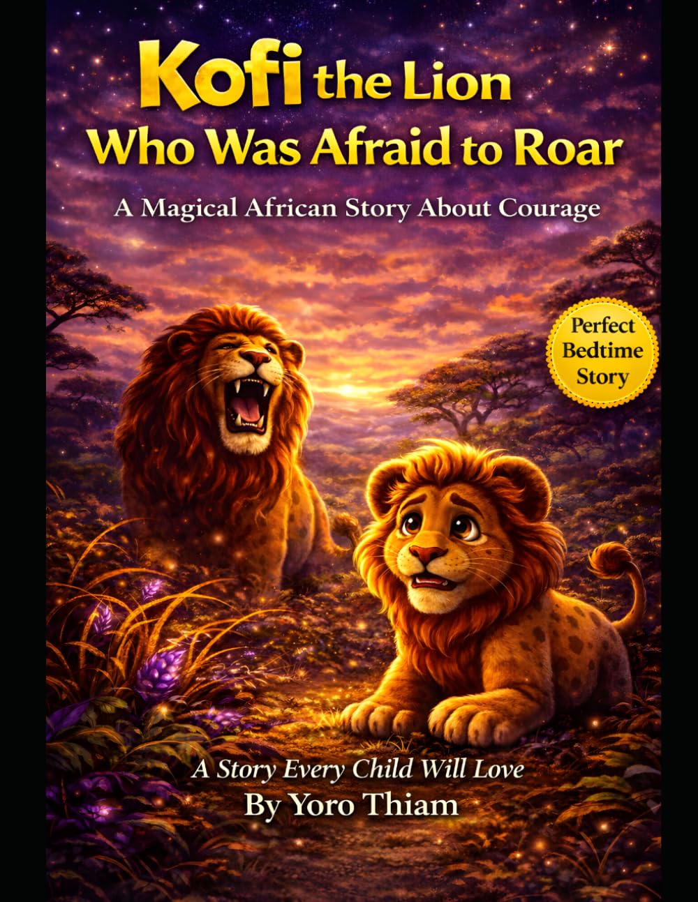 Kofi the Lion Who Was Afraid to Roar: A Heartwarming African Bedtime Story About Courage, Confidence. (Ages 4–8) (Kofi the Little Lion Series)