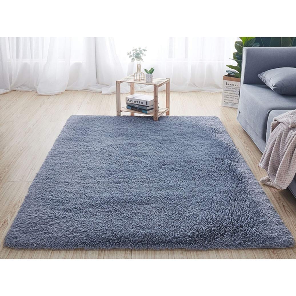 Amazon | 洗えるラグ シルバーグレー カーペット ラグマット