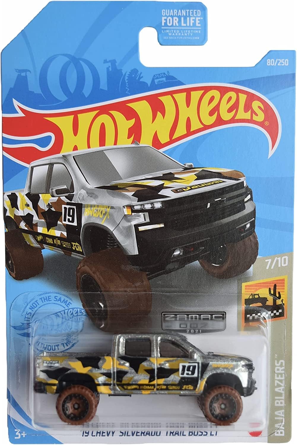 Hot Wheels Zamac '19 Chevy Silverado Trail Boss LT, [80/250] Baja Blazsers 7/10