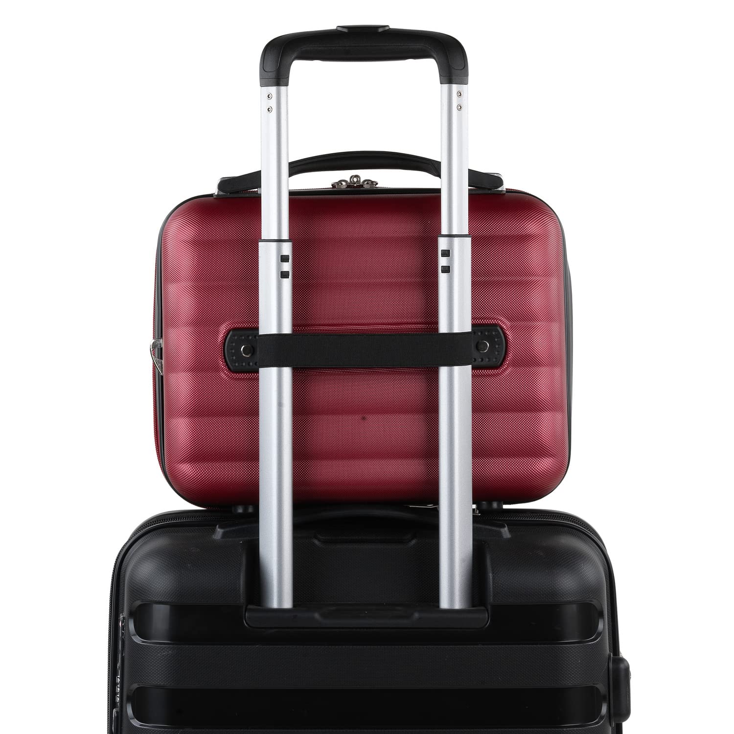 ITACA – Maletas de Viaje rígidas 4 Ruedas Trolley ABS y Estuche de Aseo. Extensibles Resistentes y Ligeras. Mango de 2 Asas y Cadenas. Pequeña Mediana y Grande.