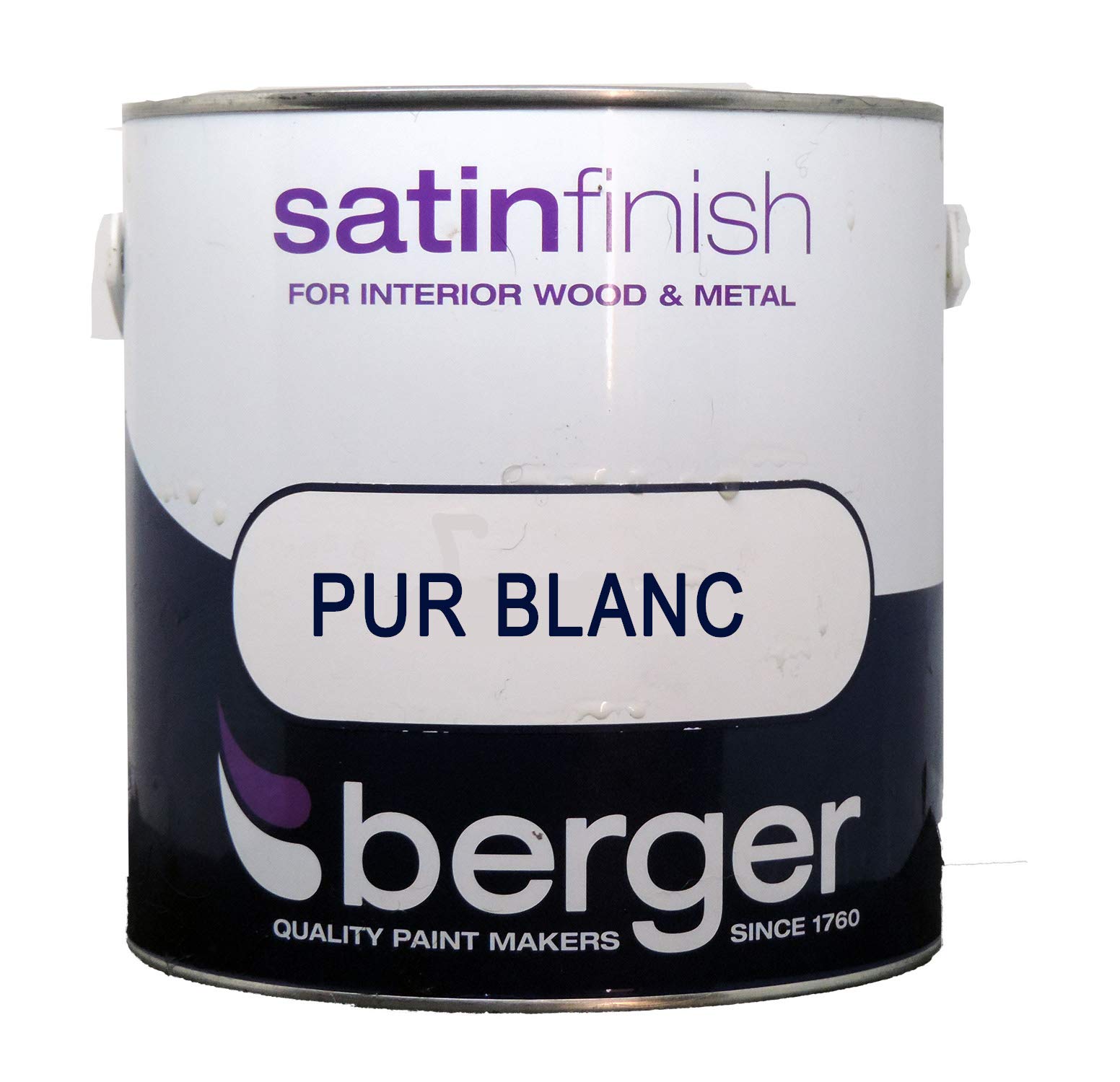 Berger 750ML Quick Dry Satin Brilliant White