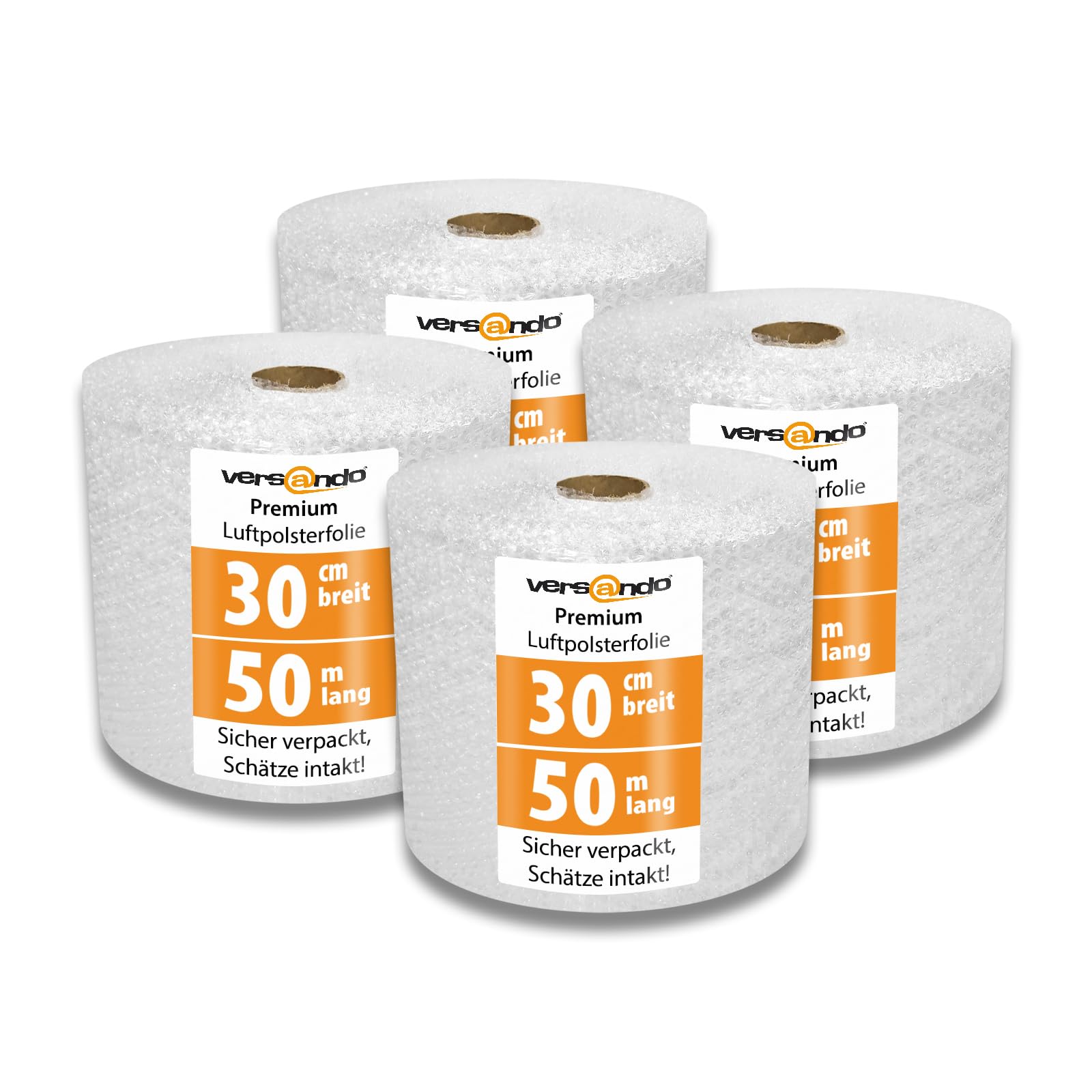 versando 4 envoltorios de burbujas de 50 m x 0,3 m, embalaje para | mudanzas, papel de burbujas de 2 capas