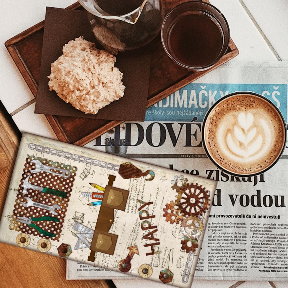 3D Stanzformen Vintage Kutsche | 2 Stück Metall-Stanzformen | Für Scrapbooking & Karten