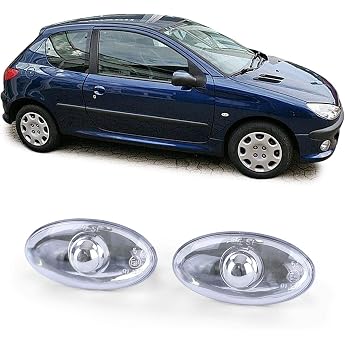 Clear Glass Side Indicator Chrome for Peugeot 107 206 SW CC 307 407 607 Toyota Aygo