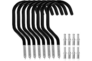 8-Pack Sturdy Bike Hook, 100 lb Endurance, 6 Inches, Bike Hanger for...