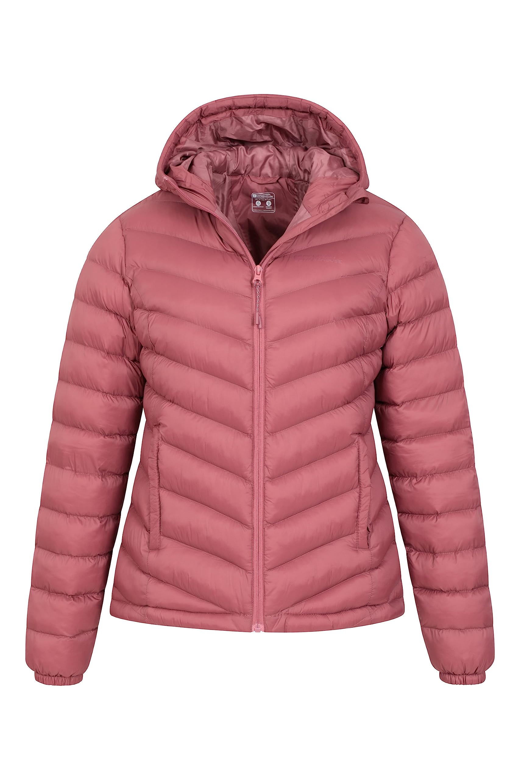 Mountain Warehouse Seasons Womens Padded Jacket - Water Resistant Coat, Puffer Jacket, Front Pockets, Adjustable Elastic Cuffs & Hood - For Spring Summer, Outdoors — view 7