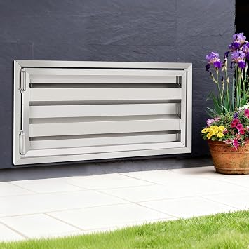 Undercat 32" X 16" Stainless Steel Crawl Space Door, Attic Access Door, Crawl Space Vent Cover, Basement Entrance Cover
