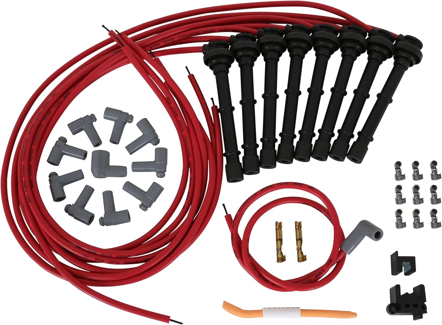 MSD 31889 Super Conductor Spark Plug Wire Set, Universal