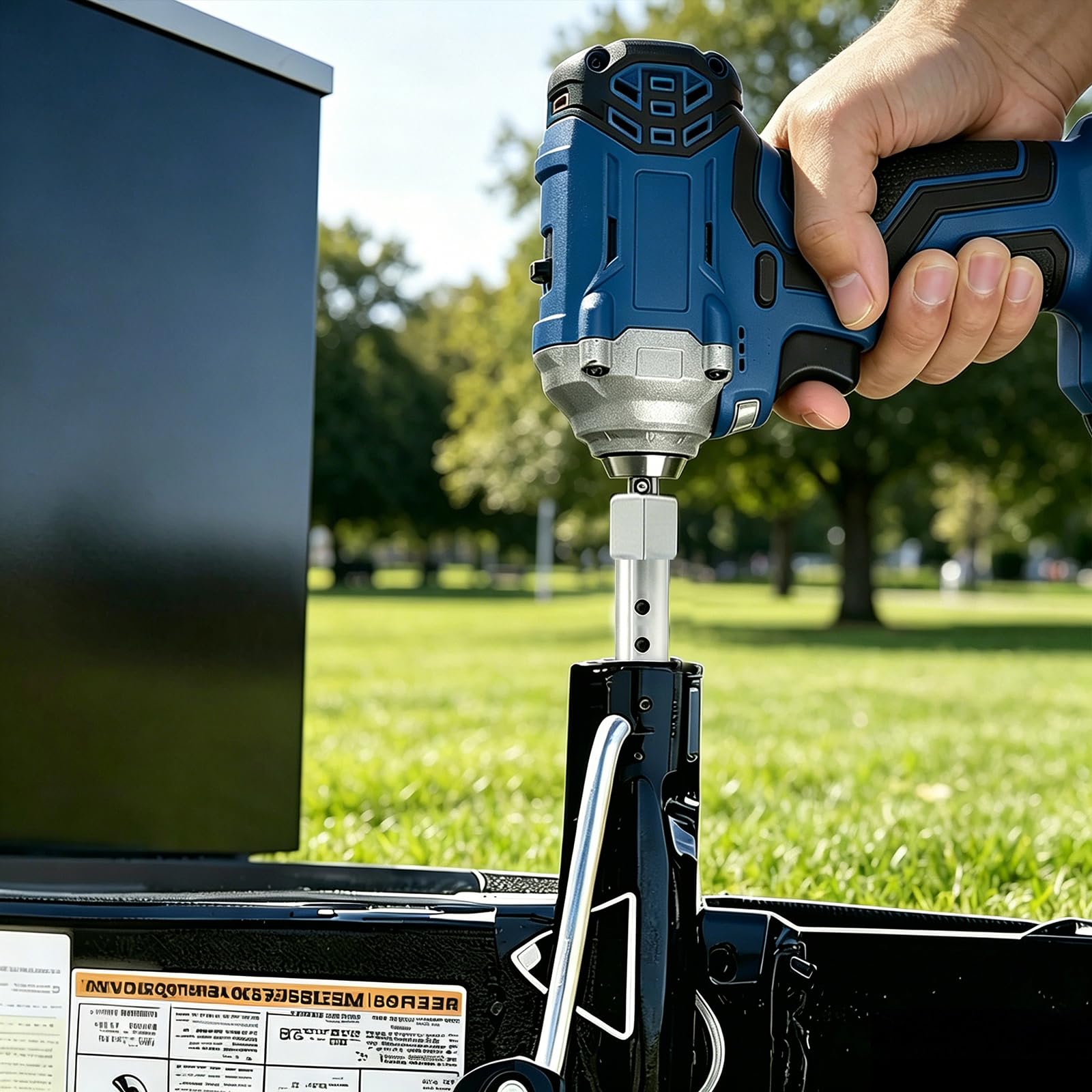 Heavy-Duty Trailer Jack Drill Adapter for 1/2 Inch Shaft, Small — Amazon image 3
