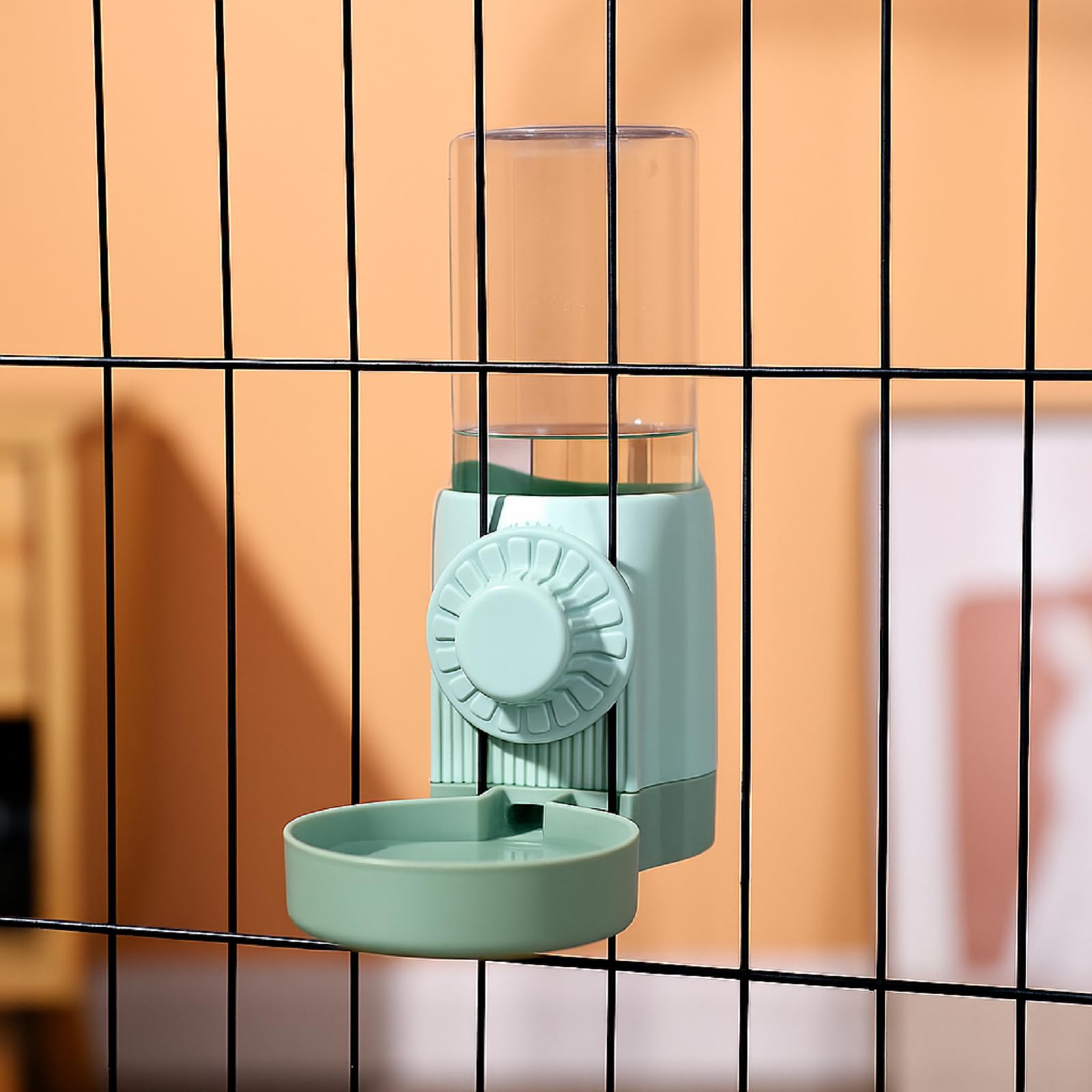 Jingmore Vogelfutterspender für Vögel, kein Durcheinander, Wasserspender-Set, automatisch, transparent, für Papageien, Acryl, bewässerter Käfig, Zubehör für Kanarienvögel, Wellensittiche, Lovebirds