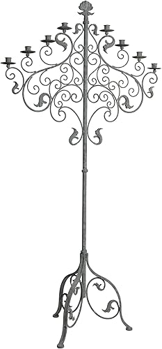Design Toscano Castle Vecchio - Candelabro de suelo estilo renacentista (59 pulgadas)