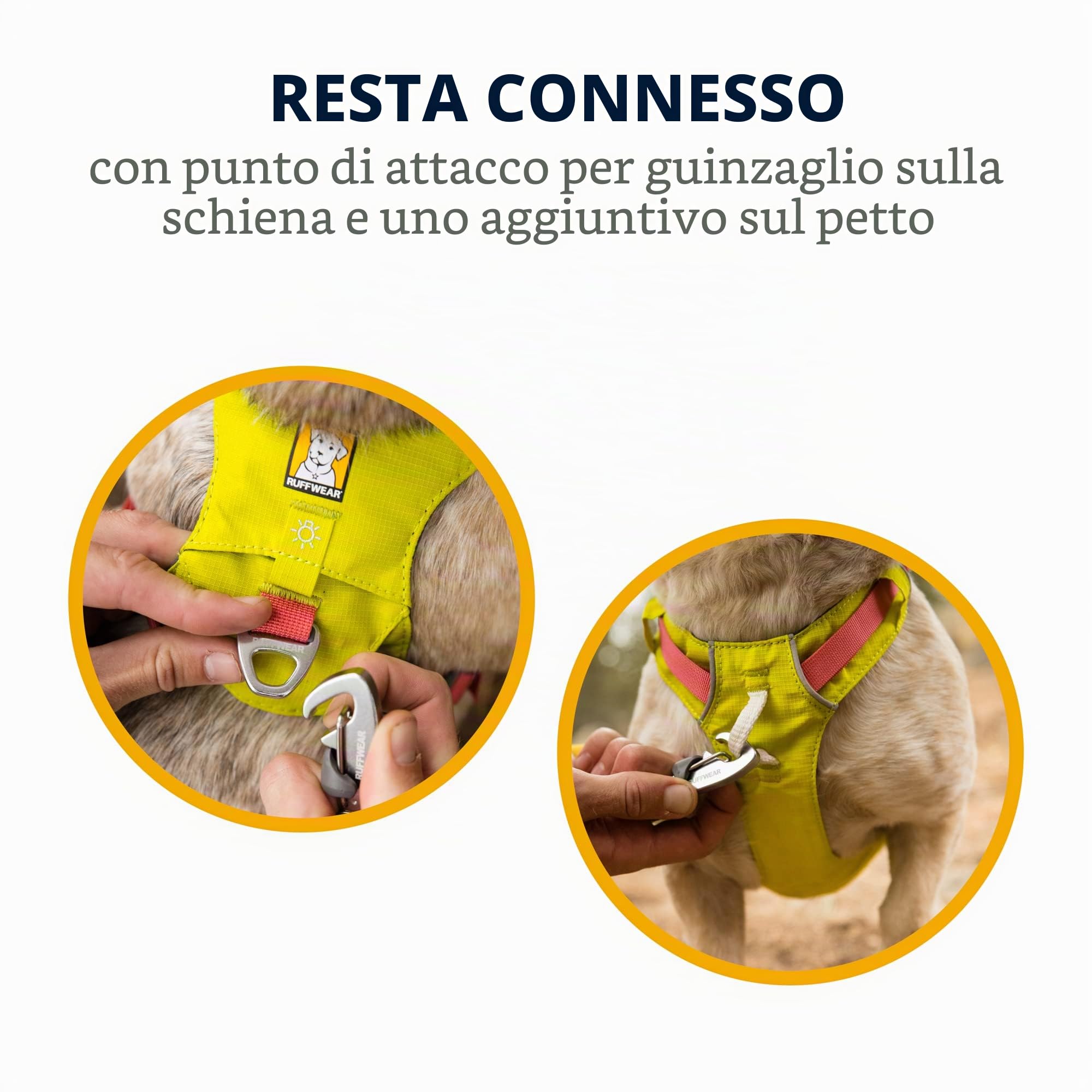 RUFFWEAR Pettorina per cani Hi & Light, ultra leggera a basso profilo Adventure Walking Gear, completamente regolabile, verde salvia (L/XL, 81-107 cm)