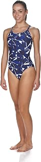 Women's Shattered Glass Light Drop Back One Piece Swimsuit