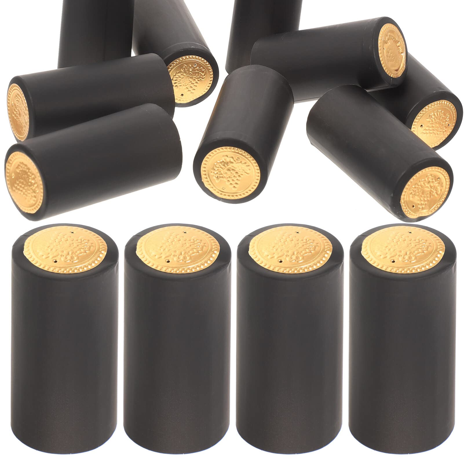 NUOBESTY Tapas De Botella De Vino Tinto 200 Piezas Fundas Termoretráctiles Pvc Para Sellado Seguro Accesorios De Bar Para Casa Oficina Bodega 2.36X1.22X1.22In