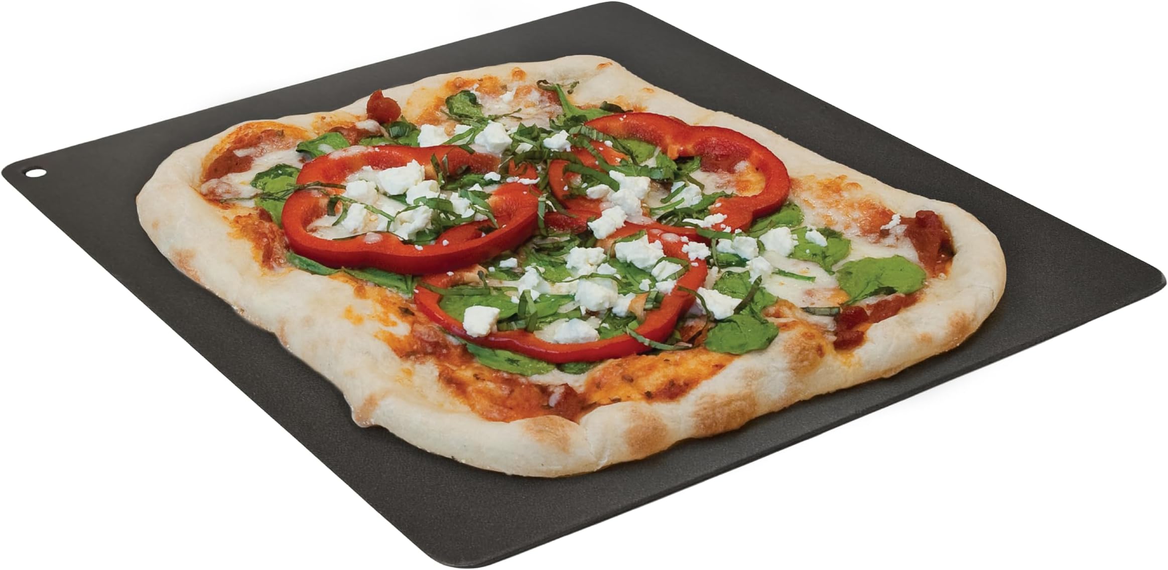 Pizzacraft Square Steel Baking Plate (14") - Durable Baking Tray for Crispy Crust Pizza, Bread, Pastries - Durable Steel Plate for Oven or BBQ Grill - Achieve Bakery-Quality Results