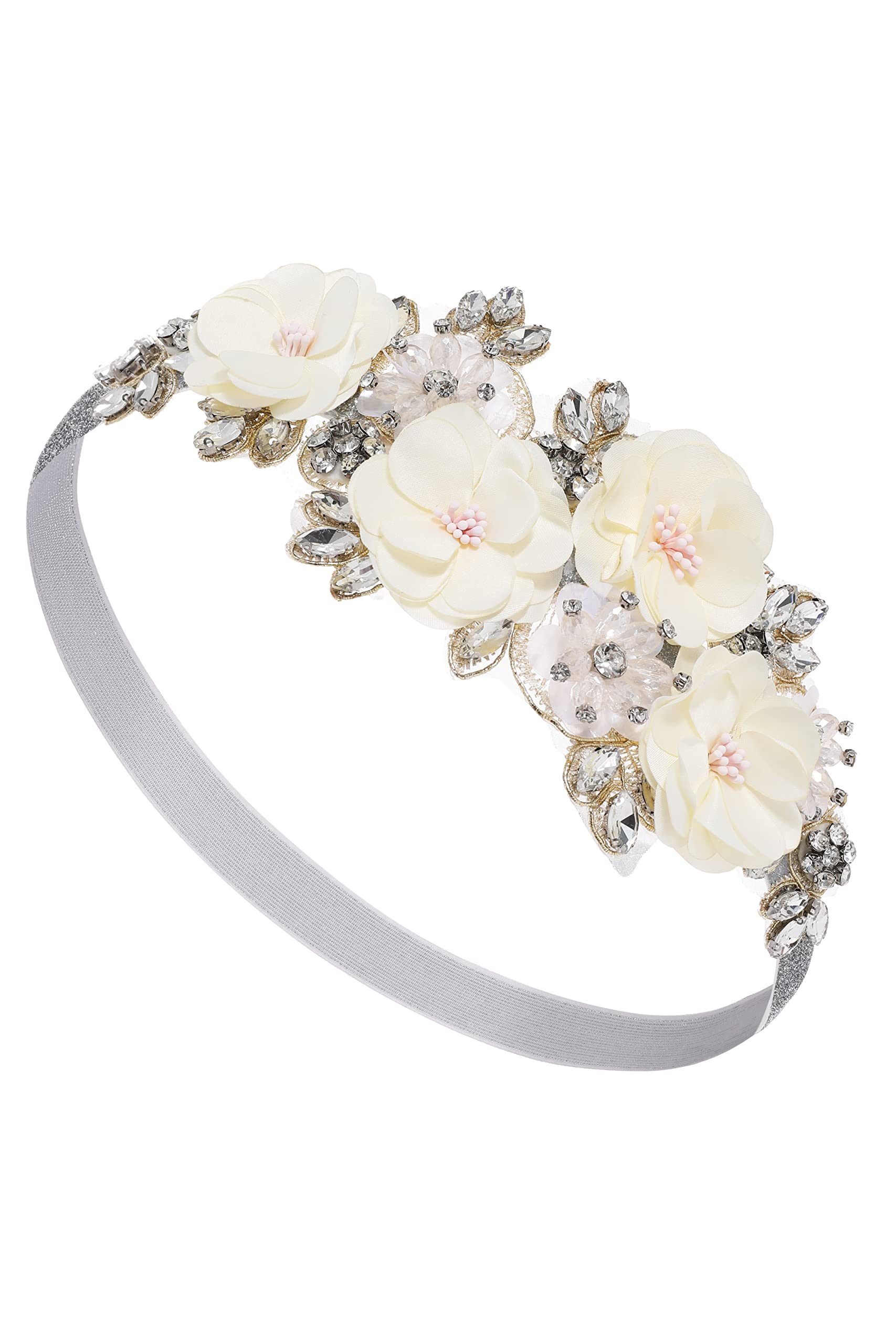 BABEYOND 1920s Flapper Headpiece Roaring 20s Headband Great Gatsby Headband Chain for Women Vintage Hair Accessory (B-Champagne)