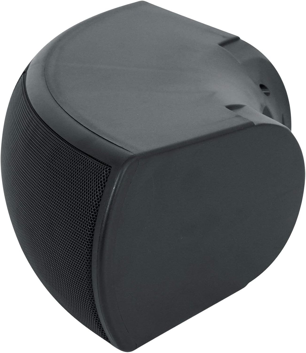 Rockville Wet-D4 Black Dual 4" 70V/100V Indoor/Outdoor Speaker, 8-Ohm Bypass, Weather-Resistant, Angled Dual Woofers for Restaurants and Patios