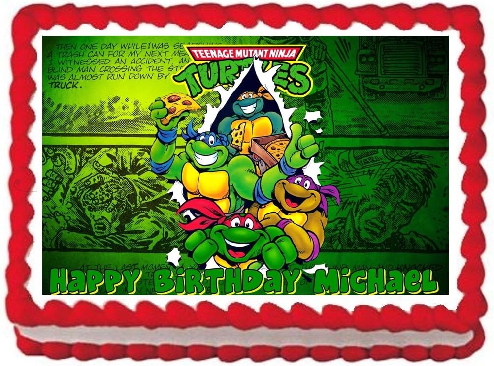 Sweet Candy Kisses-Teenage Muntant Ninja Turtles Edible Image Frosting Sheet/cake Topper