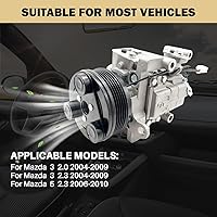 Vista 59 de Compresor de aire acondicionado AC para Ford Police Interceptor Utility 2013-2015, Ford Explorer 2011-2015, con embrague de A/C, compresor de CA