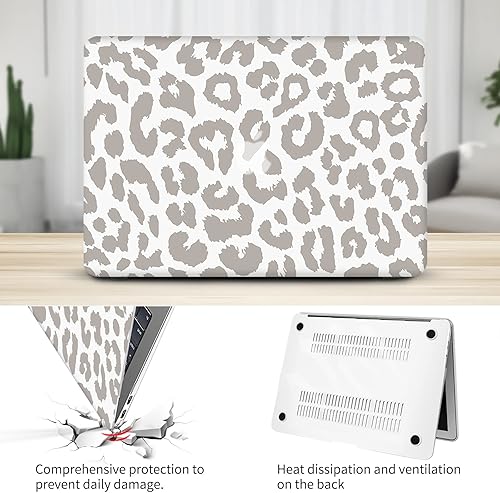 Miniatura 17 de Seorsok Funda compatible con MacBook Air de 15 pulgadas 2023 2024 Release M3 A3114 M2 A2941 con pantalla de retina líquida Touch ID, funda rígida