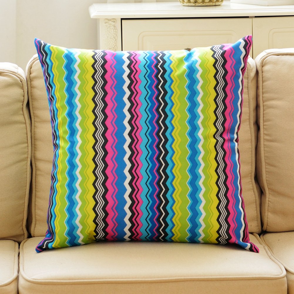 Coussin de canapé style Méditerranée orientale B 55x55cm en fibre chimique imprimée