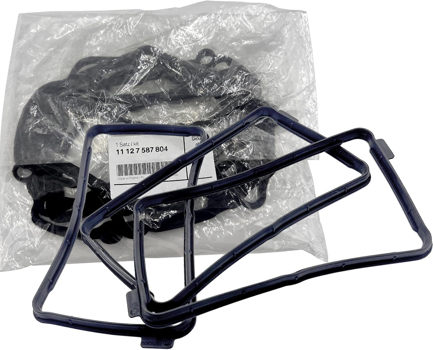 OEM Part, 11127587804, Valve Cover Gasket, N55 Engine Valve Cover Seal for BMW 135i 235i 335i 435i 535i 640i 740i X1 X3 X4 X5 X6 M2, PAWODIKE