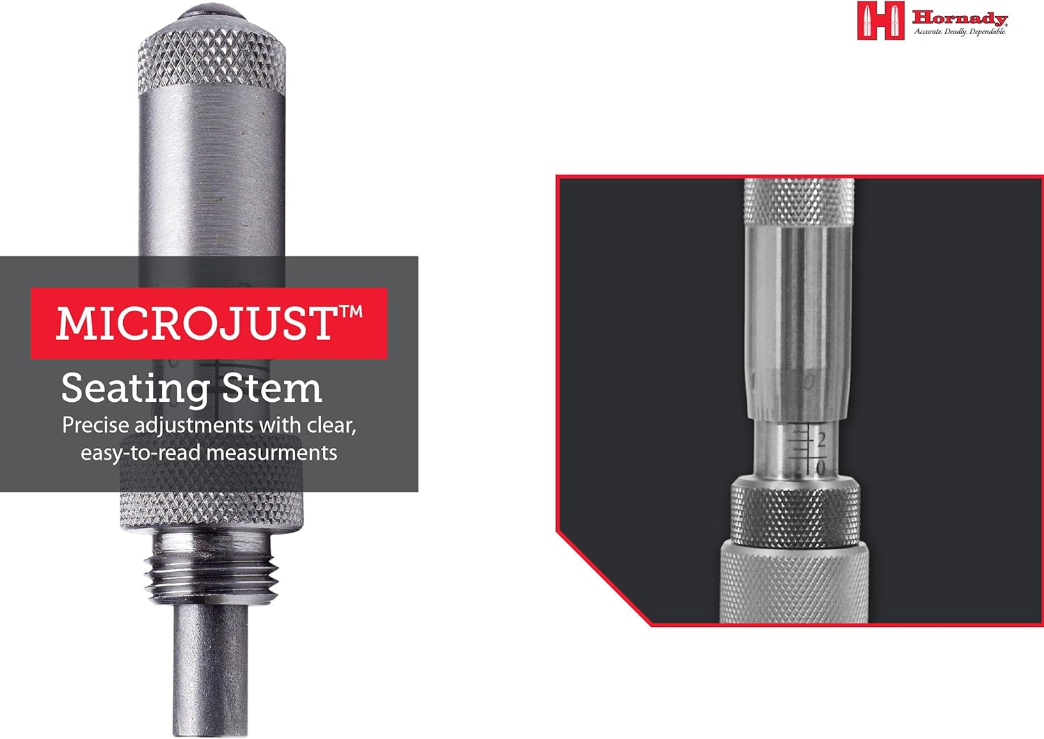 Reloading Equipment Dies Hornady Reloading Microjust Seating Stem