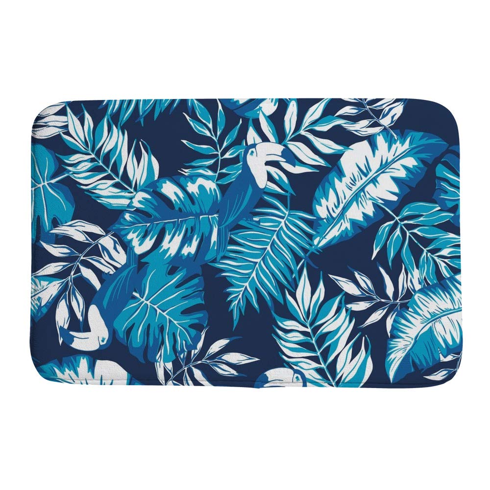 Tapis de bain en polaire CHEHONG forêt pluviale 90x60 cm pour habiller votre sol