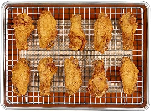 Miniatura 3 de Mrs. Anderson's Baking Juego de 2 alfombrillas de silicona antiadherentes para hornear, 8.5 x 12 pulgadas