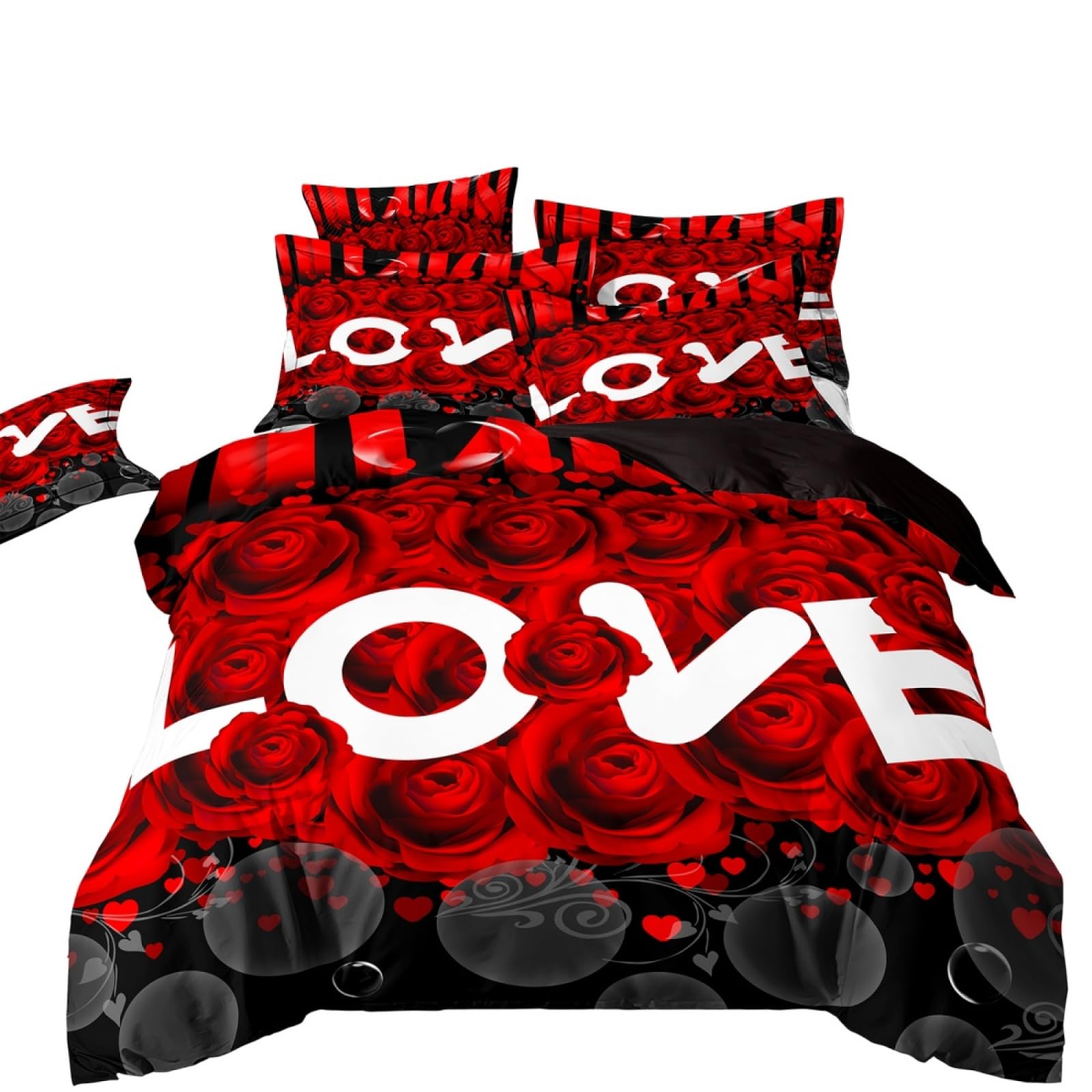 Super King Size Duvet Cover Sets Black Rose White Super King Bedding