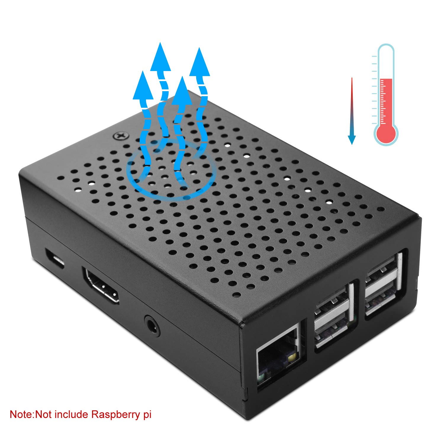 Amazon | STARTO Raspberry Pi 3B+ケース アルミ合金 メタル