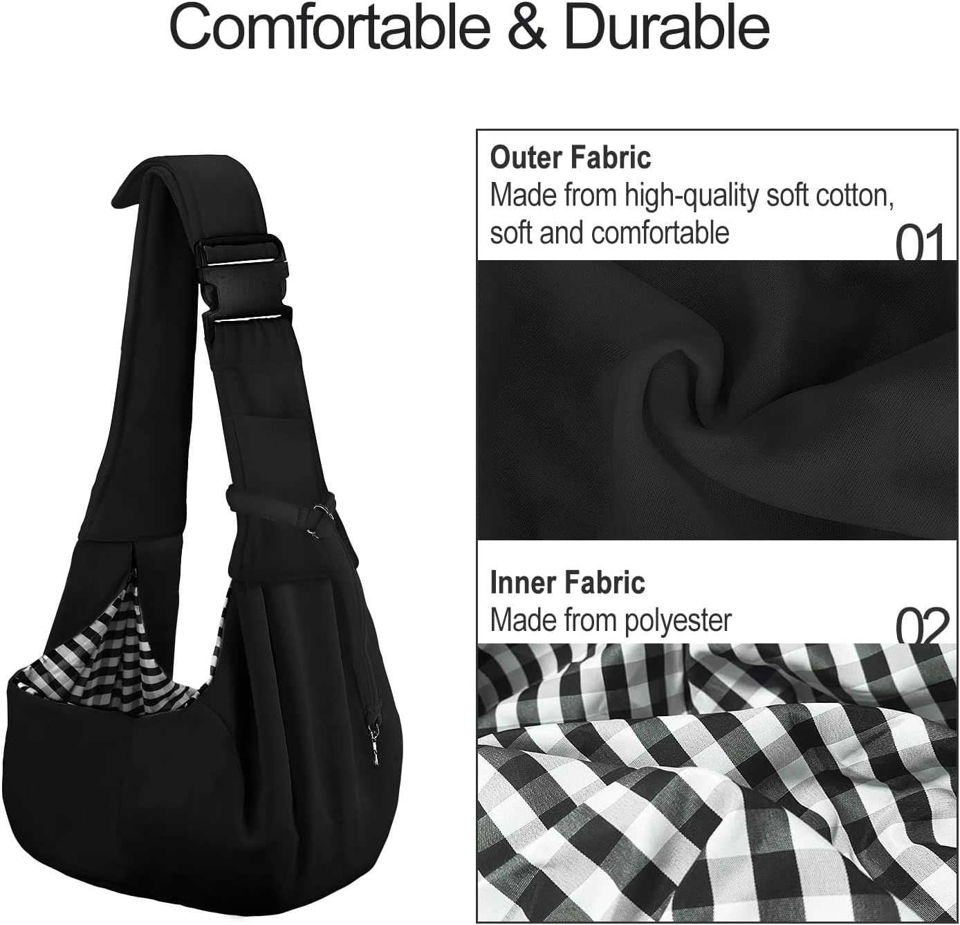 Effortless Adventures: PETLOFT Reversible Sling Carrier for Your Furry Friends!