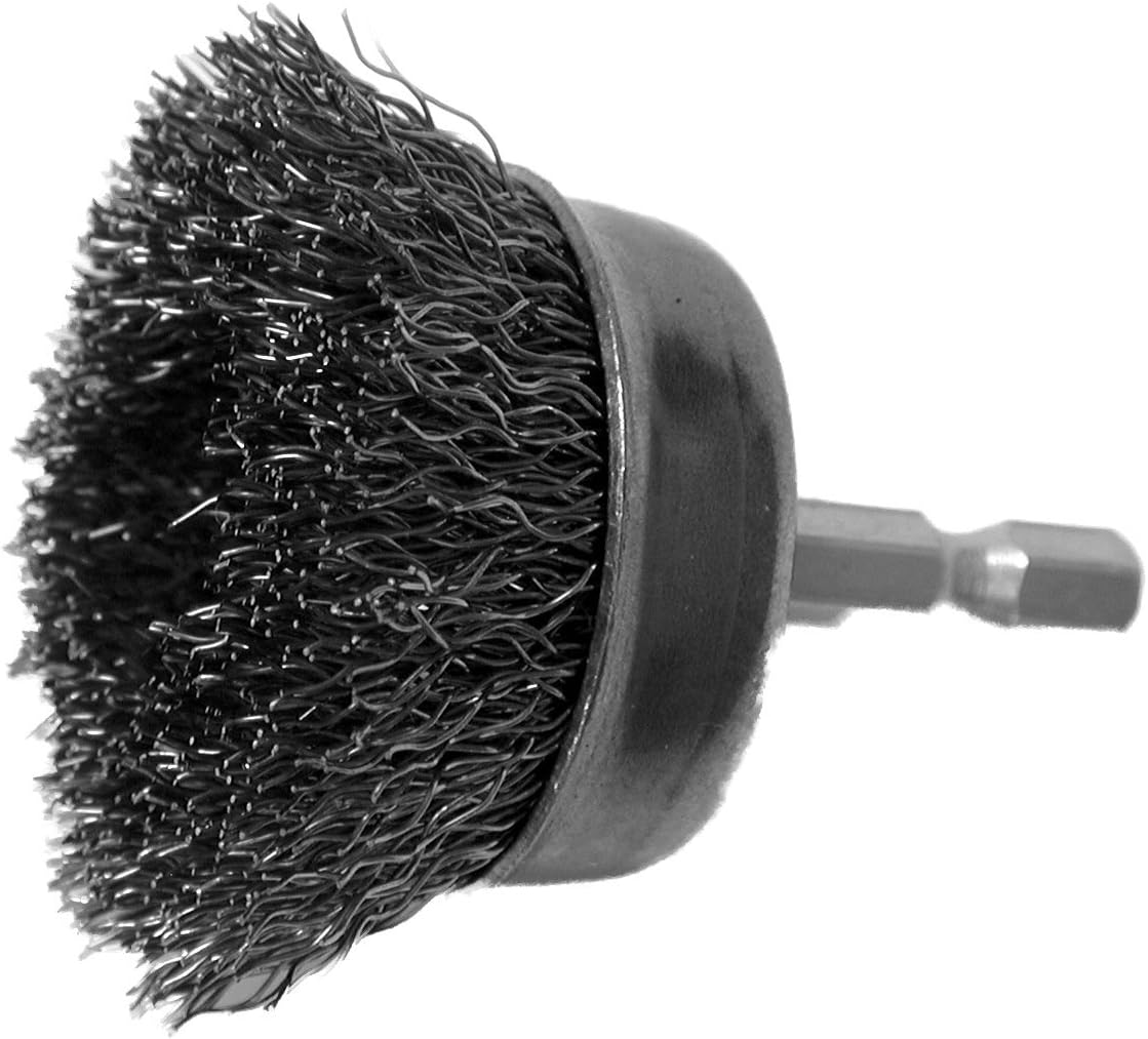 Hot Max 2641410 11/2" Mounted Cup Brush, Coarse Wire (10