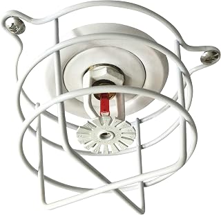 RosyOcean (10 Pack) White Fire Sprinkler Head Guard for Both 1/2" & 3/4" Sprinkler Head for Protecting Flush Mount & Side Wall & Semi - Recessed Sprinkler Head Cover
