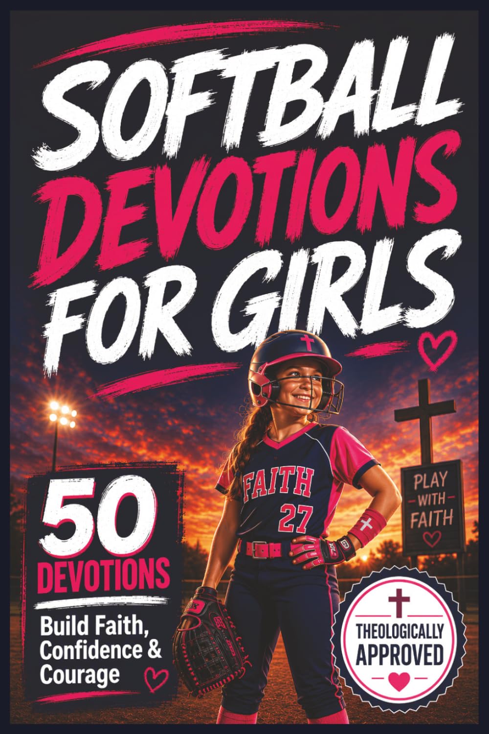 Softball Devotions for Girls: 50 Bible-Based Devotions to Help Girls Handle Pressure, Grow in Faith, and Remember Their Identity in Christ