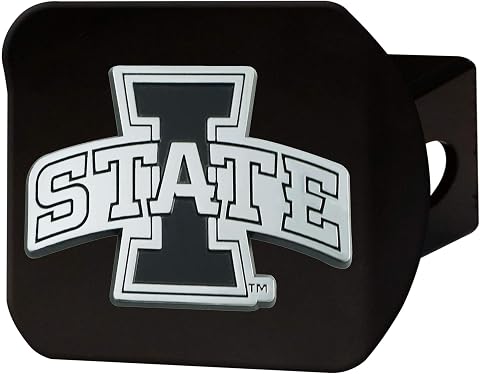 NCAA Iowa State Cyclones copertura per gancio di traino – nero, colori della squadra, taglia unica