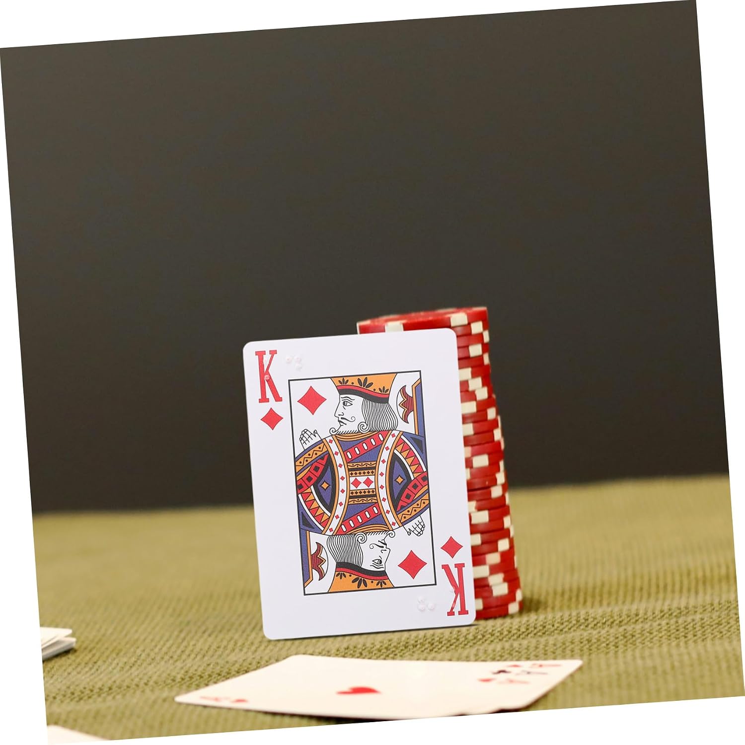 Braille Playing Cards Visually Impaired Compact and Portable Deck for Fun Games and Learning Activities for Seniors and Blind Adults