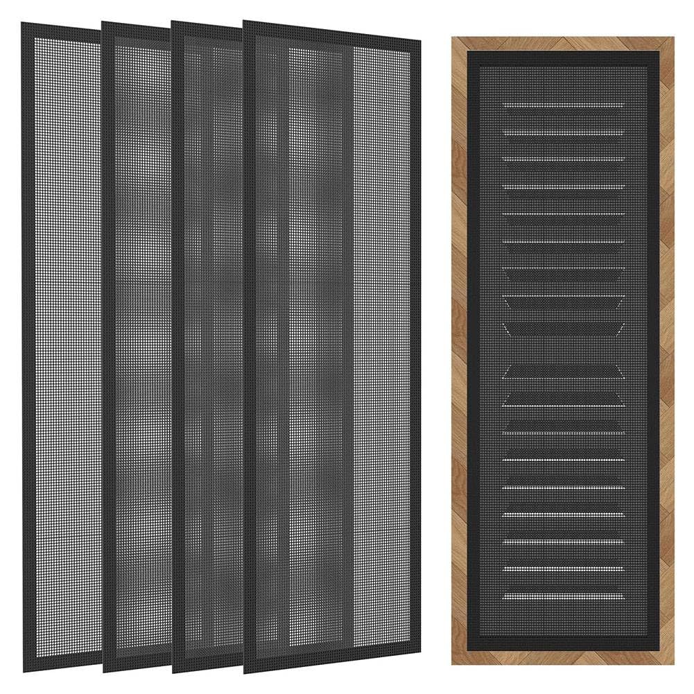 Littimoon Magnetic Register Covers Air Vent Covers Mesh Vent Covers for Home Floor Ceiling Catch Debris Hair Insect(5.5x12Inch)