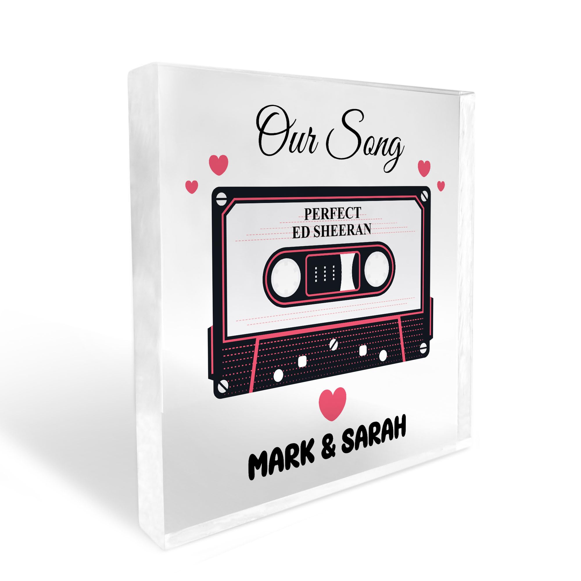 Red Ocean PERSONALISED Our Song First Dance Valentines Gifts For Him Her Couple Husband Wife Anniversary Present Wedding Day Gift Wedding Anniversary