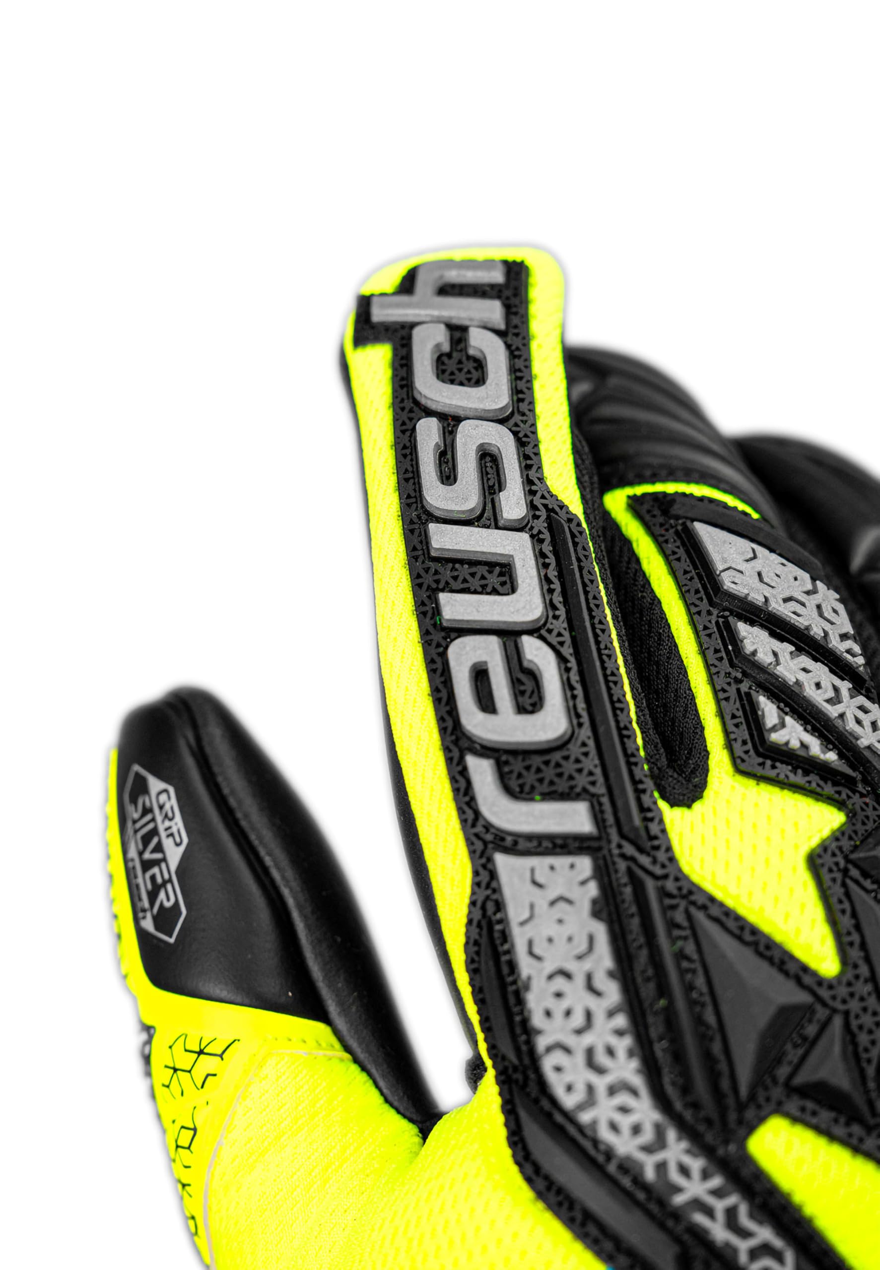 Reusch Attrakt Freegel Silver Junior oddychające rękawice bramkarskie, dla dzieci, młodzieży, rękawice piłkarskie do wszystkich warunków pogodowych i powierzchni boiska