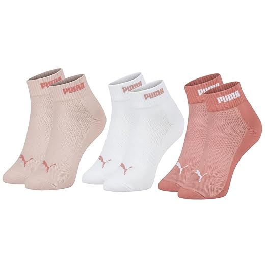 Kit 3 Pares de Meia Puma Feminina Cano Curto Academia Esportiva Original