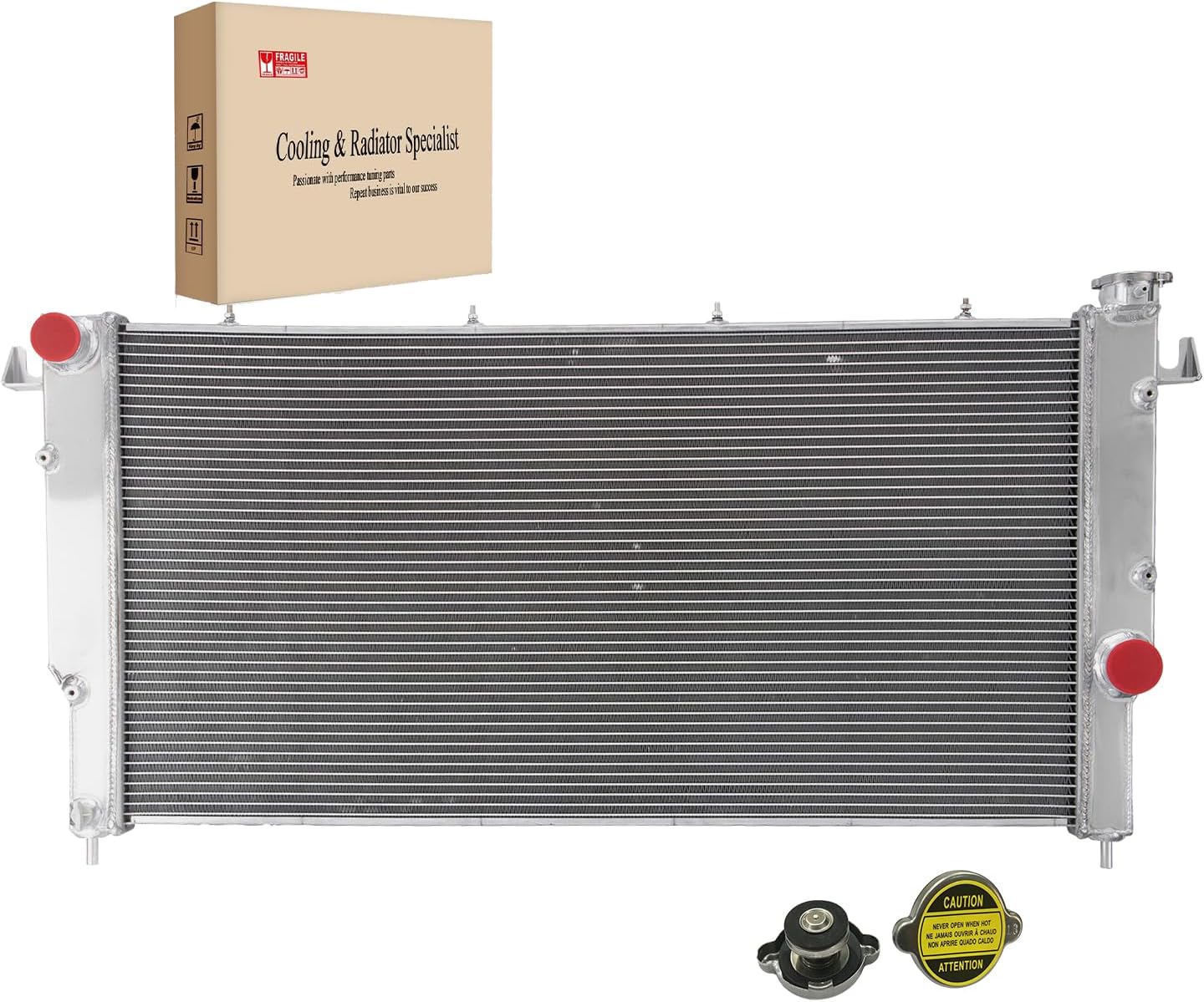 5.9L Aluminum Radiator Replacement for 1994-2002 Dodge Ram 2500 Ram 3500 Cummins 5.9L L6 Turbo MT Diesel, Dodge Ram 2500 Ram 3500 Radiator