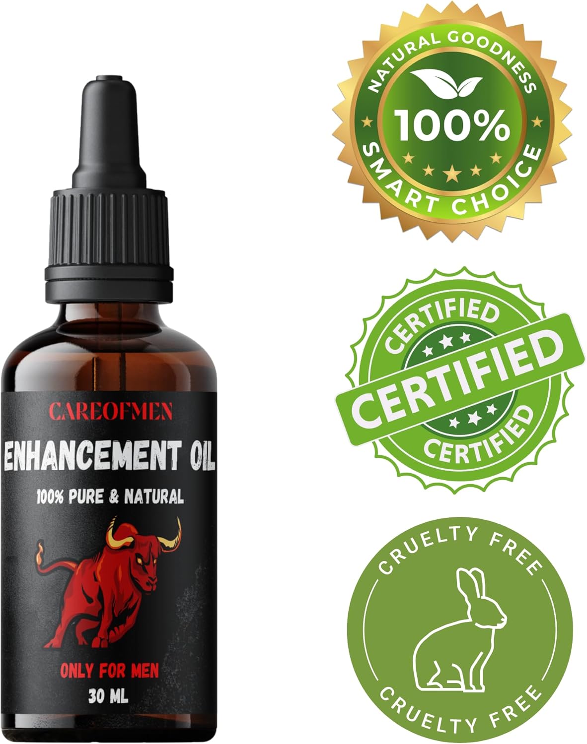 Big XXXL Extra Power Strength Men Massage Essential Oil - 30ml - Men's Strengthening Massage Oil for Huge Enhanced Size, Thickness, Strength, and Prolonged Performance