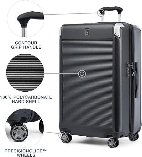 Miniatura 3 de Travelpro Platinum Elite - Equipaje de rueda giratoria extensible con costado duro, con cerradura TSA, maleta de policarbonato de carcasa dura,