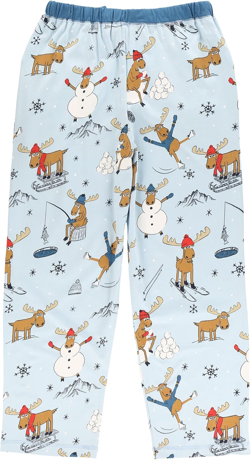 Lazy One Pajamas for Women, Cute Moose Pajama Pants and Top Separates - Image 5