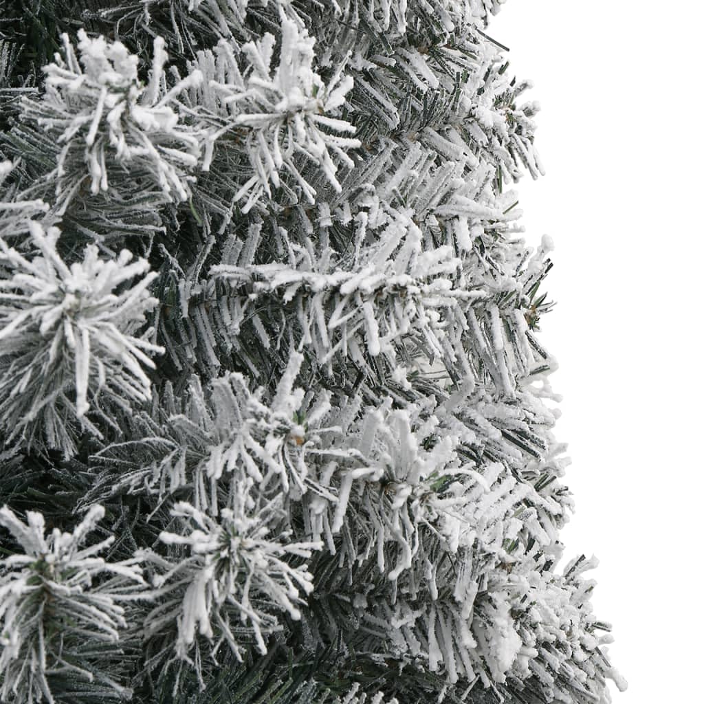 Árbol de Navidad artificial delgado 300 cm PVC Nevado
