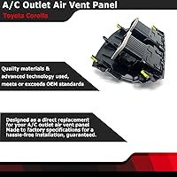 Vista 2 de FEXON Panel de ventilación de aire para salpicadero central A/C Compatible con Toyota Corolla 2008 2009 2010 2012 2013 Reemplaza 55663-02060