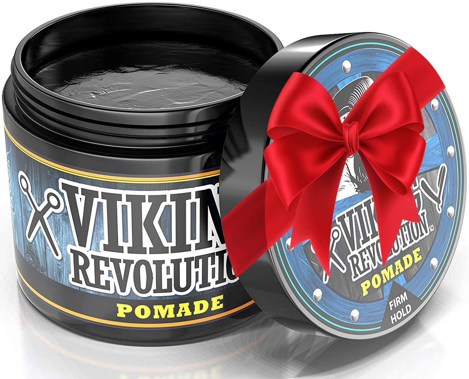 Pomade for Men 4oz - Firm Strong Hold & High Shine for Classic Styling - Water Based & Easy to Wash Out (Firm, 1 Pack)