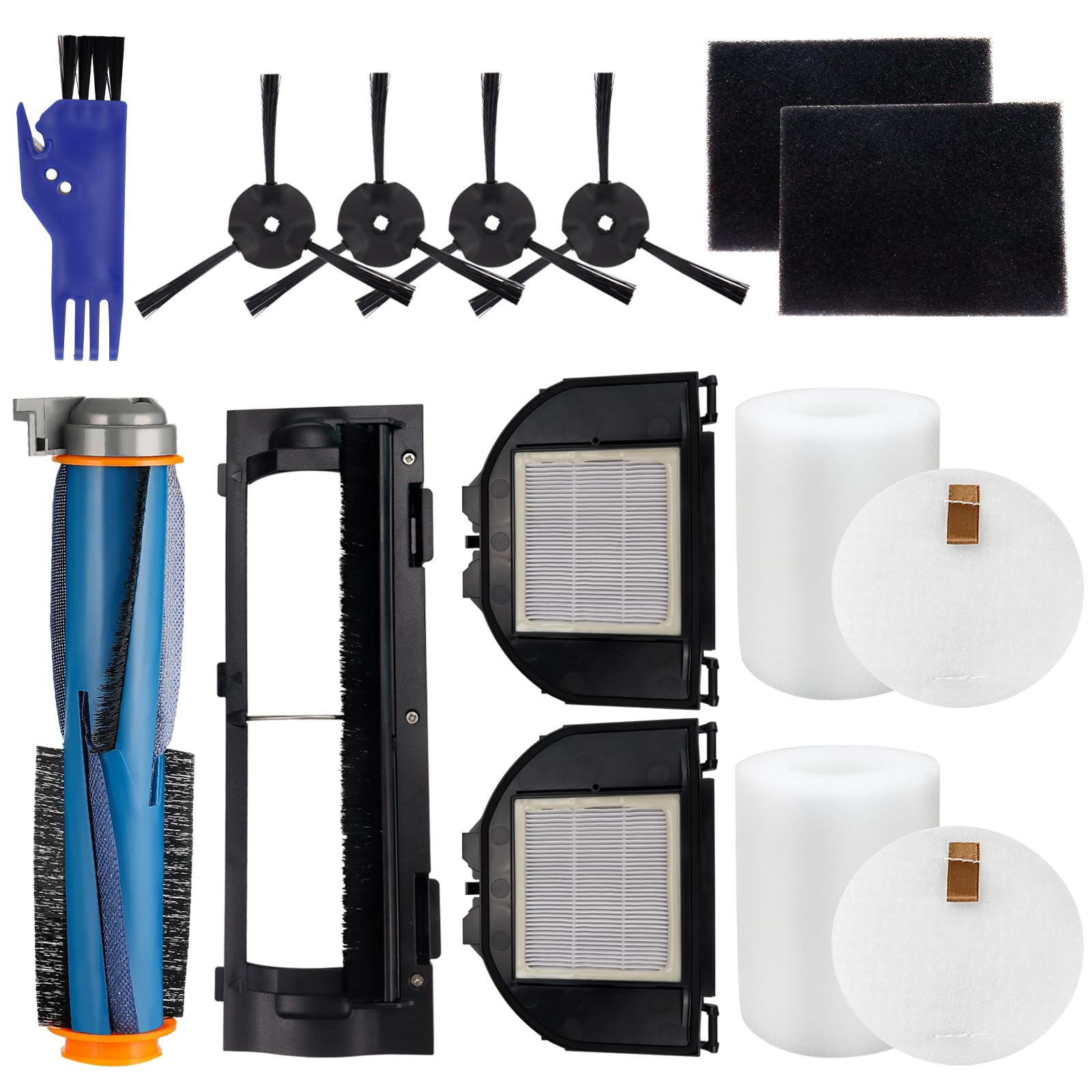 Replacement Parts Kit For Shark Navigator Robot Vacuum – Includes Main Brush, Filters, Side Brushes & More