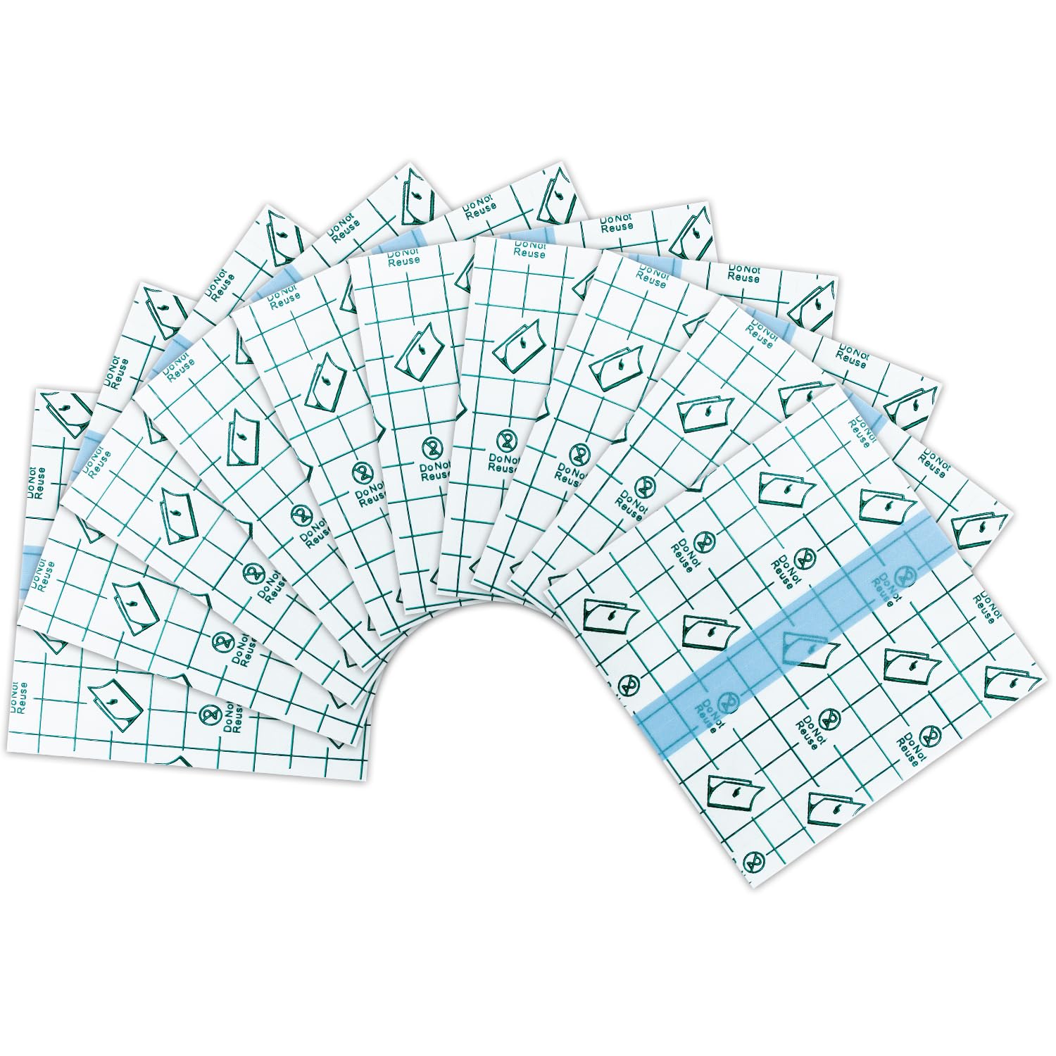 Tattoo Aftercare Bandage 8 x 10 Inch 10 Pack - Second Skin Transparent Repair Adhesive Wrap for Protecting and Healing Tattoos - Clear Waterproof